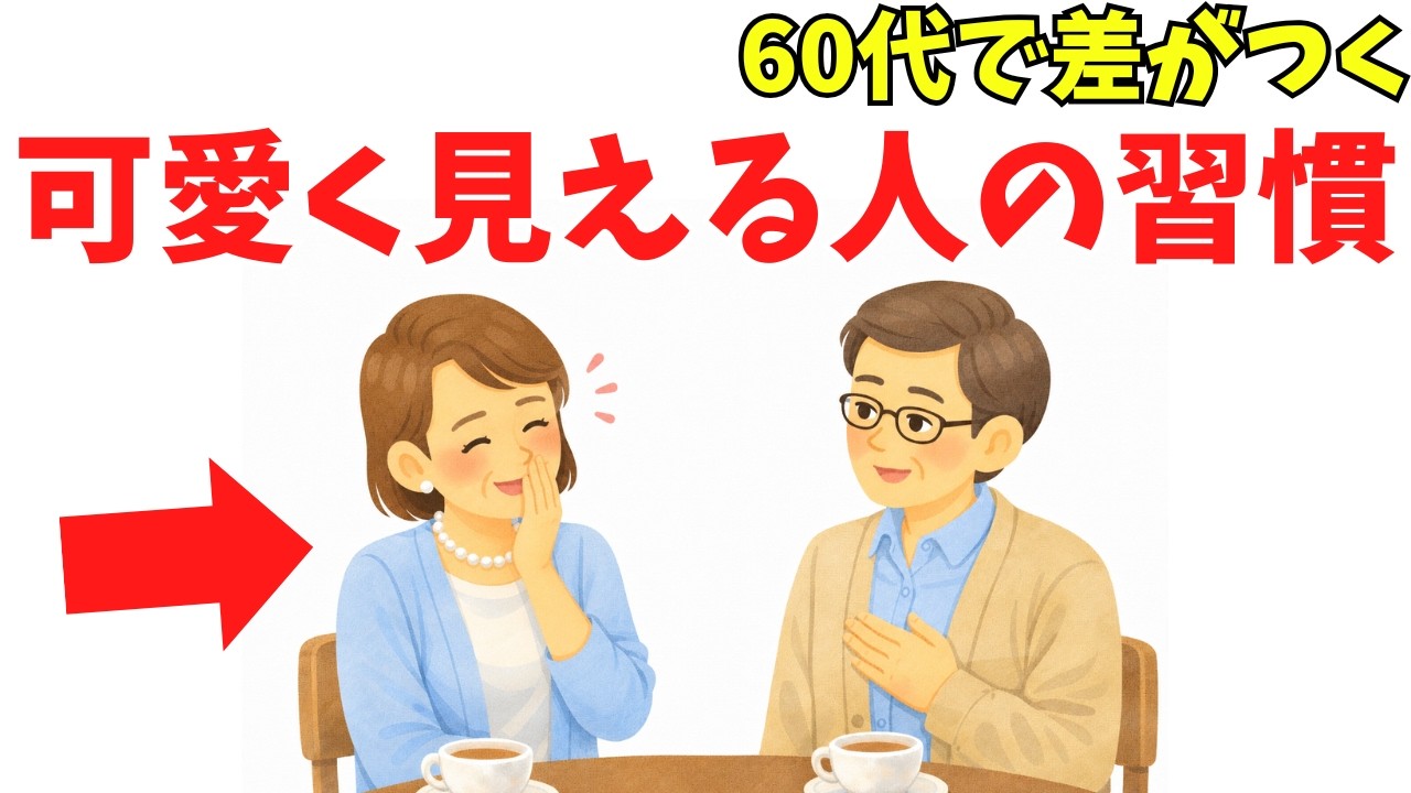 60代で「可愛く見える人」が自然にしている6つの習慣｜若作りではない印象のつくり方