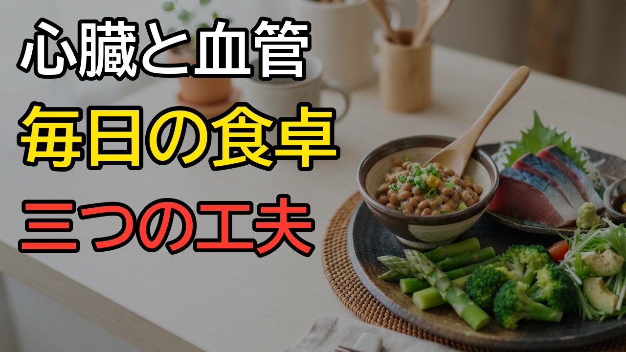 心臓と血管をしなやかに保つには？60代・70代の食卓で続けたいスーパー食材3つ