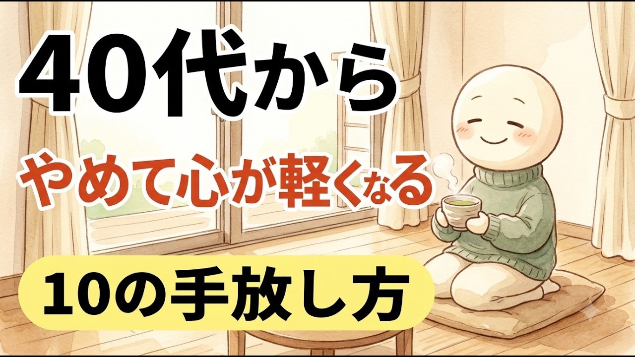40代で心が軽くなる手放し方——全部の人に好かれようとするのをやめた先にあるもの