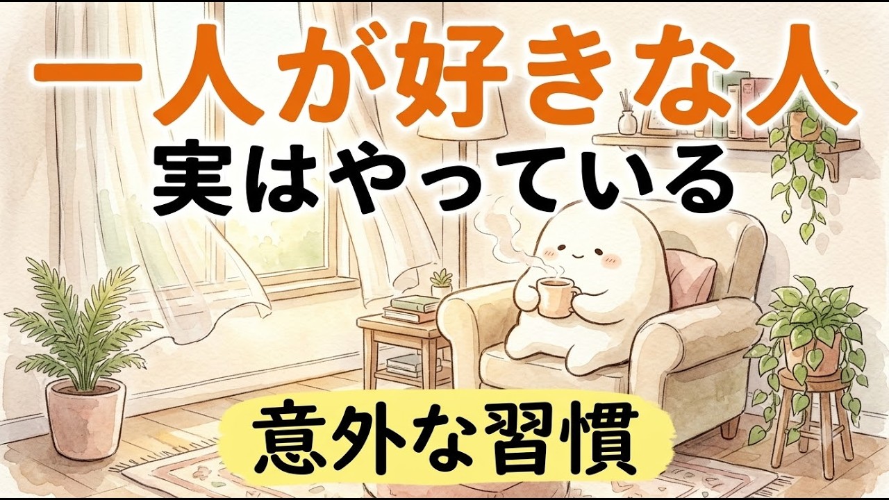 孤独ではなく充電：一人が好きな人が無意識にしている休日の整え方